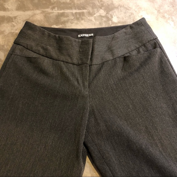 Express Editor Low Rise Dress Pant Slacks CHARCOAL BLACK - Picture 5 of 9